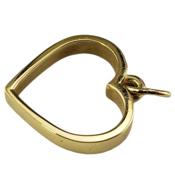 James Avery 14 Karat Yellow Gold Open Heart Pendant #18512 - Picture 2 of 8